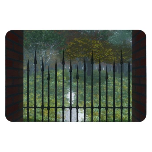 古い森の柔軟な磁石に マグネット (横)