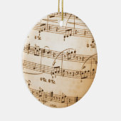 古い楽譜 セラミックオーナメント (右)