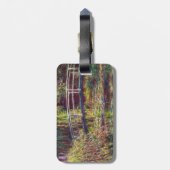 古い橋クロード・モネの日本のなカッコいいマスター ラゲッジタグ (裏面縦)
