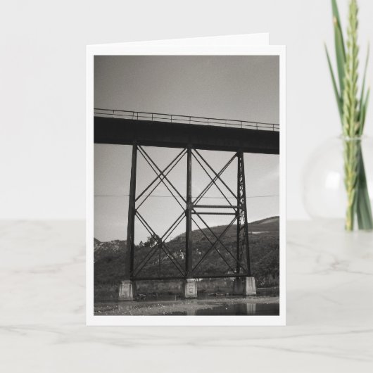 古い橋 カード (正面)