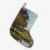 古い橋(テオドア・ロビンソン著) スモールクリスマスストッキング (正面 (吊り時))