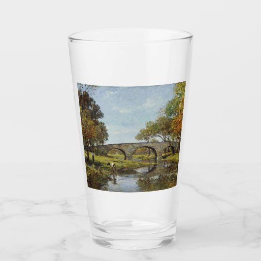 古い橋（テオドア・ロビンソン著） タンブラーグラス (正面)