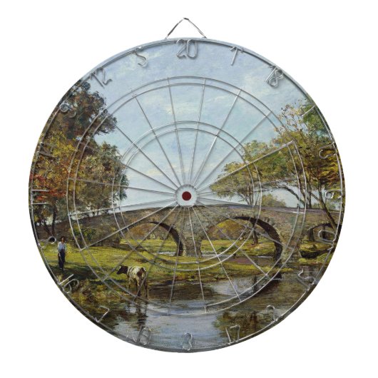 古い橋（テオドア・ロビンソン著） ダーツボード (正面)