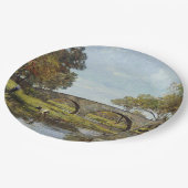 古い橋(テオドア・ロビンソン著) ペーパープレート (アングル)