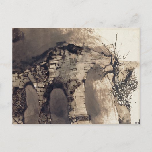 古い橋 ポストカード (正面)