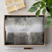 古い機関車の蒸気エンジン20x30デコページ 薄葉紙 (ギフト)