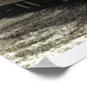 古い機関車蒸気機関 ポスター (角)