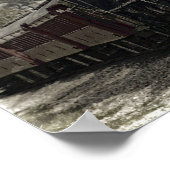 古い機関車蒸気機関 ポスター (角)