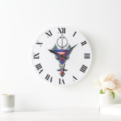 古い歴史のペンダントバーバージュエリー部族信号 ラージ壁時計 (ホーム)