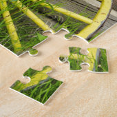 古い歴史的な古い金ゴールドの町を荷馬車の車輪 ジグソーパズル (側面)