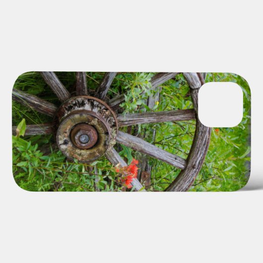 古い歴史的な古い金ゴールドの町3を荷馬車の車輪 Case-Mate iPhoneケース (裏面 (横))