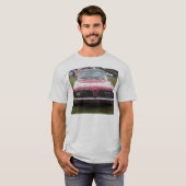 古い水星のクーガーの赤くクラシックなクラシックカー Tシャツ (正面フル)