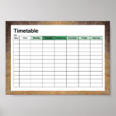 古い汚れたキャンバス ポスター (正面)