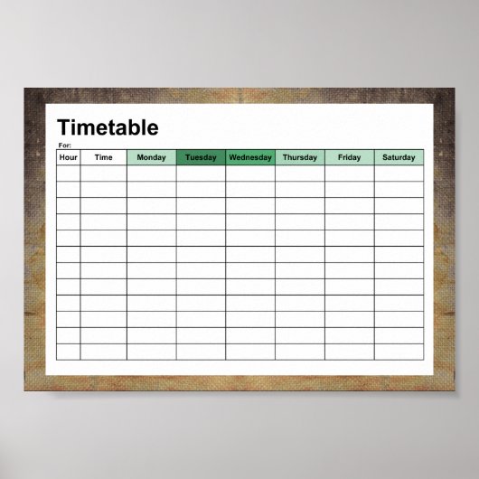 古い汚れたキャンバス ポスター (正面)