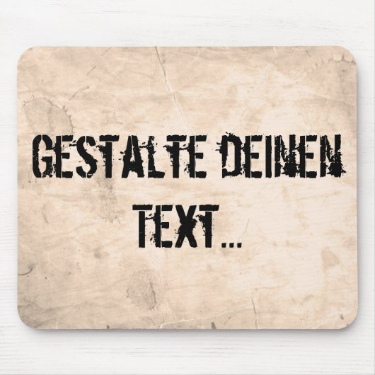 古い汚れた背景 マウスパッド (正面)