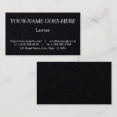 古い法律ファッションドプロフェッショナル名刺 名刺 (正面/裏面)