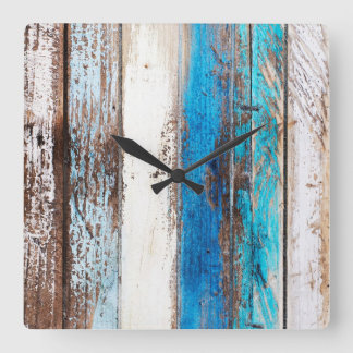 古い流木時計 スクエア壁時計