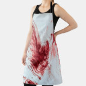 古い浴槽の血と血マーク。ハロウィーンb エプロン (インサイチュ)