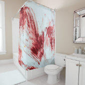 古い浴槽の血と血マーク。ハロウィーンb シャワーカーテン (インサイチュ)