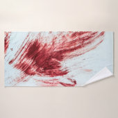 古い浴槽の血と血マーク。ハロウィーンb バスタオル (バスタオル)