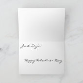 古い海犬のバレンタインデーカード シーズンカード (内部)