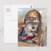 "古い海犬"のヴィンテージ ポストカード (正面/裏面)