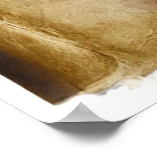 古い海賊の宝の地図 ポスター (角)