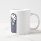 古い海賊帆船がドック入り ジャンボコーヒーマグカップ (右)
