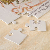 古い消防士のヴィンテージのビクトリアンなラベルのパズル ジグソーパズル (側面)