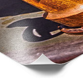 古い消防車に乗って フォトプリント            (角)