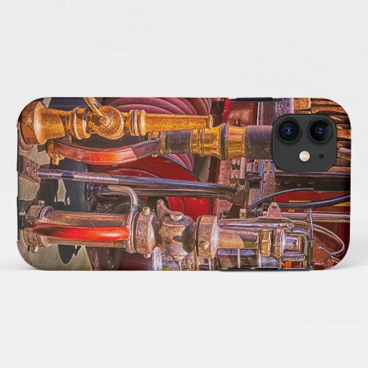 古い消防車のケースメイトiPhoneケースで Case-Mate iPhoneケース (裏面(横))