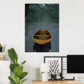 古い湖 ポスター (ホームオフィス)