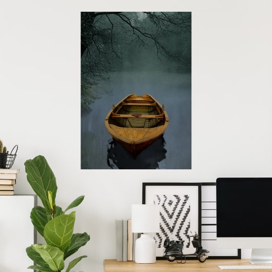 古い湖 ポスター (ホームオフィス)