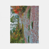 古い湾橋 フリースブランケット (正面)