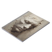 古い漆喰から突き出た人間の顔 ノートブック (左側)