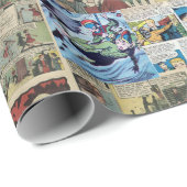 古い漫画の包装紙 ラッピングペーパー (ロールコーナー)