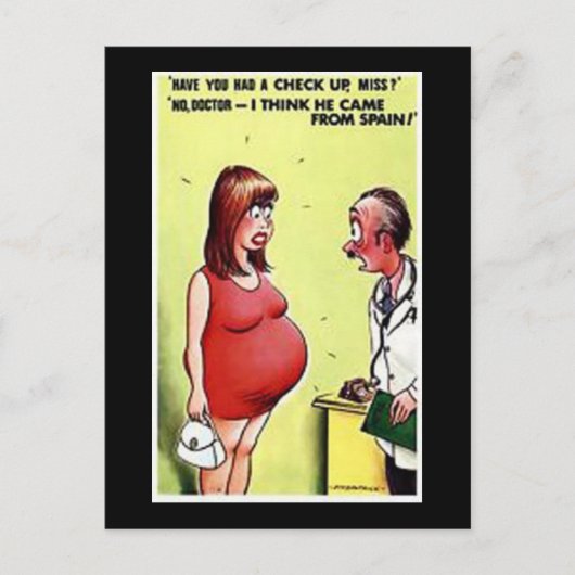 古い漫画はがき ポストカード (正面)