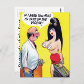 古い漫画はがき ポストカード (正面/裏面)