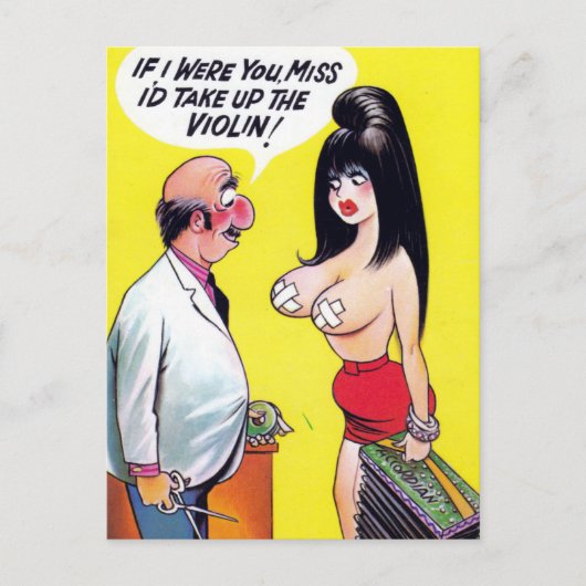 古い漫画はがき ポストカード (正面)