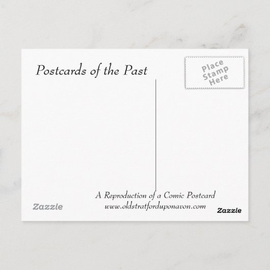 古い漫画はがき ポストカード (裏面)