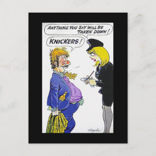 古い漫画はがき – Knickers ! ポストカード