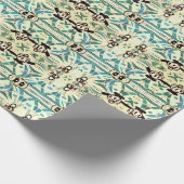 古い漫画アールデコGiftrap。1930sスタイル ラッピングペーパー (角)