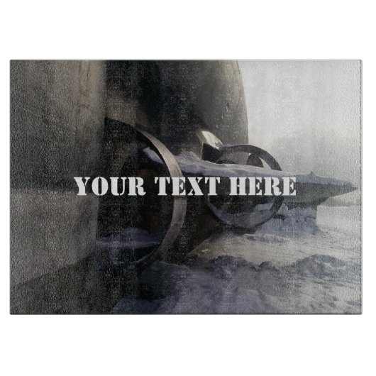 古い潜水艦 カッティングボード (正面)