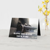 古い潜水艦 カード (黄色い花)