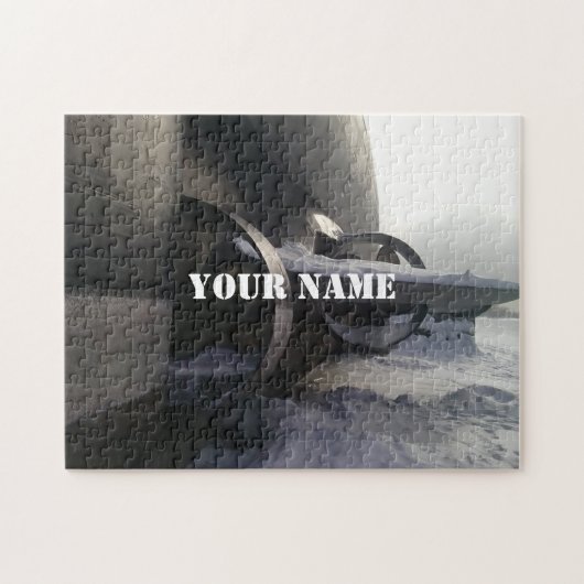 古い潜水艦 ジグソーパズル (横)