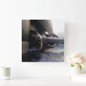 古い潜水艦 スクエア壁時計 (ホーム)