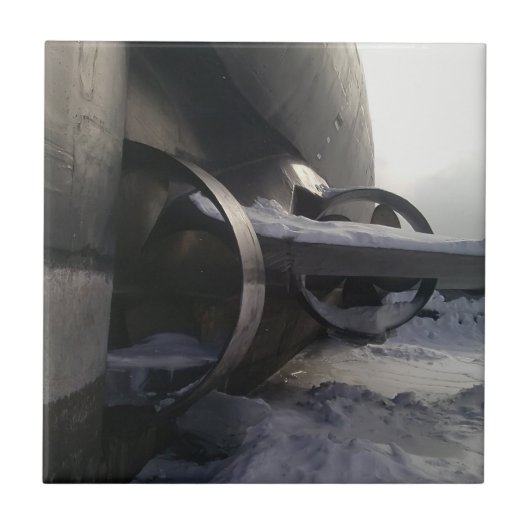 古い潜水艦 タイル (正面)