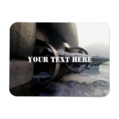 古い潜水艦 マグネット (横)