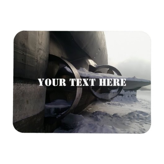 古い潜水艦 マグネット (横)