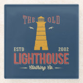 古い灯台衣類Co. ガラスコースター (正面)